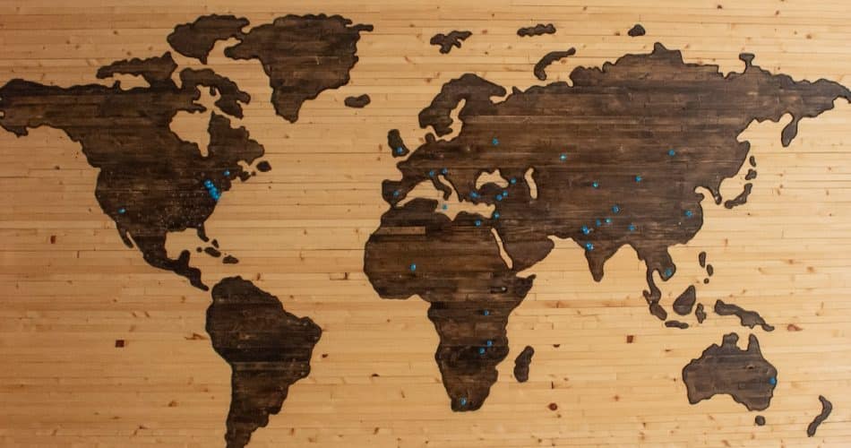 les 5 continents
