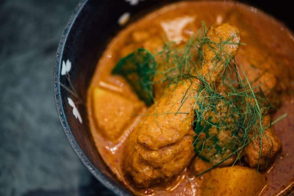 curry indien au poulet